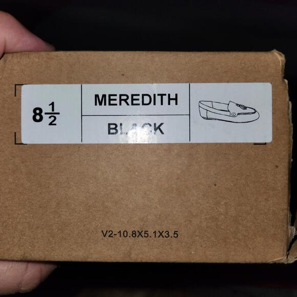 Journee Collection Meredith Women's 8.5 M Black Vegan Leather Flat Slip On Shoes - Picture 6 of 6